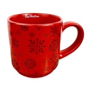 Tim Hortons Mug Holiday Snowflakes 2021
